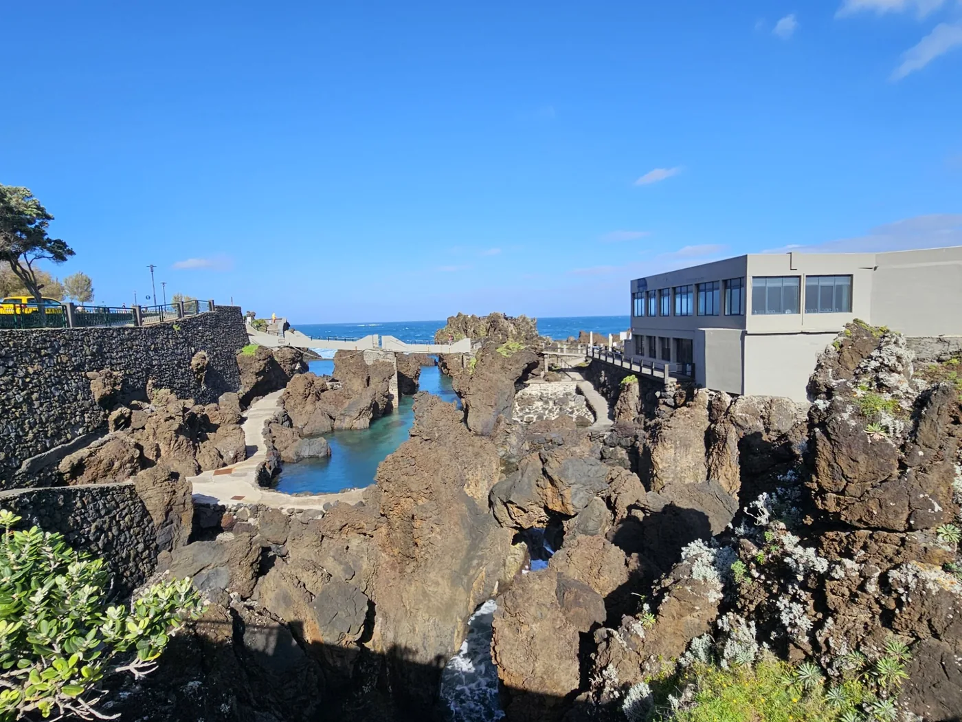 The old natural pools beside Restaurante Cachalote in Porto Moniz