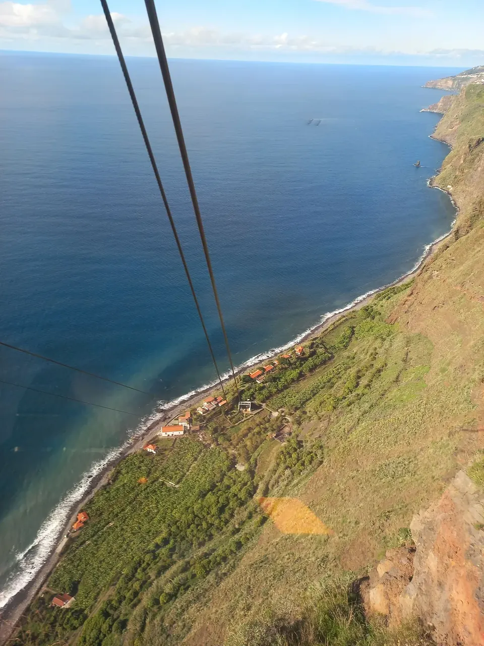 Coastal setting of Fajã dos Padres below Quinta Grande